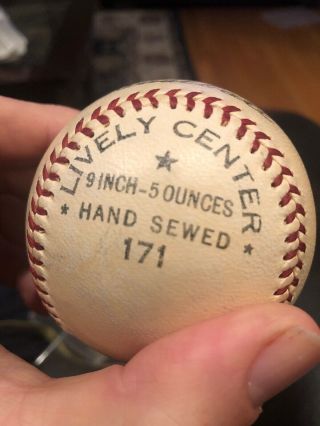 Vintage Spalding Official League Baseball Rare 171 Hand Sewed Auto APBA 3