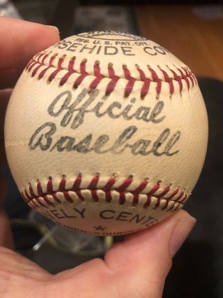 Vintage Spalding Official League Baseball Rare 171 Hand Sewed Auto APBA 4
