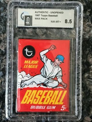 1967 Topps Baseball Authentic Wax Pack - Gai Graded Nm - Mt,  8.  5