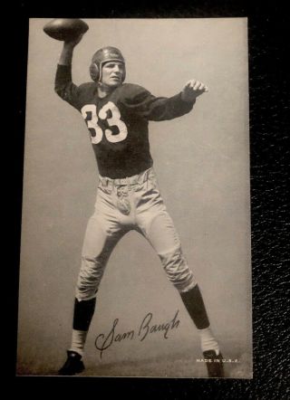 Sammy Baugh Washington Redskins 1948 - 52 Exhibit Football Card