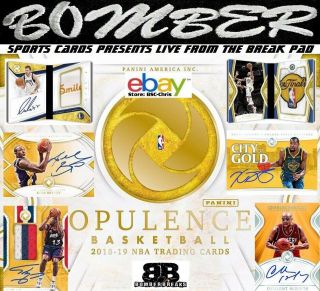 Los Angeles Lakers 2018 - 19 Panini Opulence Nba 3 Box Full Case Break 4
