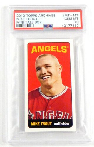 2013 Topps Archives Mike Trout Mini Tall Boy Psa 10