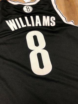 DERON WILLIAMS BROOKLYN NETS ADIDAS SWINGMAN NBA BASKETBALL JERSEY SMALL 5