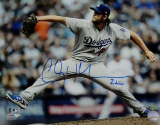 Clayton Kershaw Hand Signed Autographed 11x14 Photo Pitching La Dodgers Jsa