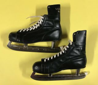 1970s Bobby Orr Rally Hockey Ice Skates SZ11 NHL Certified Bruins VF 5