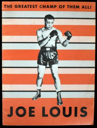 1940s Boxer Joe Louis Boxing Press Kit Program For Joe Louis Story Film