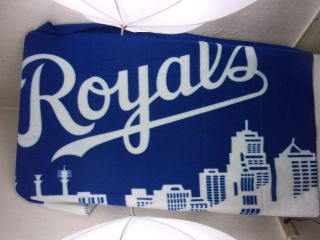 Kansas City Royals Baseball - Soft " Fleece " Throw,  Blanket - 48 " X 62 " Sprint