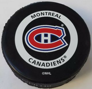 Montreal Canadiens Habs Nhl Official Game Puck Gary B Bettman Inglasco Canada