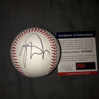 Mike Trout Signed Autographed Romlb Baseball Psa Dna Angels Mvp