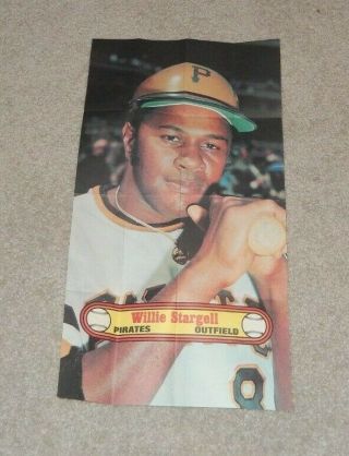 1972 Topps Baseball Large Poster Willie Stargell Pittsburgh Pirates 15