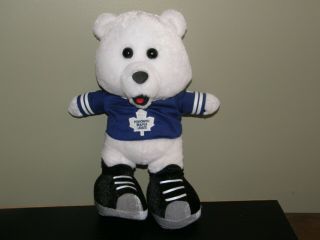 Ganz Toronto Maple Leafs Mascot " Carlton " Plush Bear Euc 14 " Nhl Hockey Htf