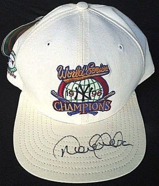 1996 Derek Jeter Signed/autographed World Series Championship Hat Psa/dna Loa