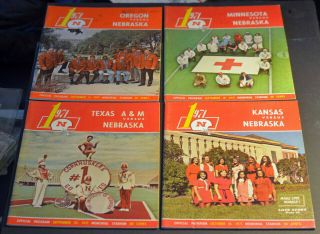 4 1971 Nebraska Cornhuskers Vintage Football Program Ex Or Mn Texas A&m Ks