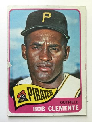 1965 Topps Roberto Clemente Pittsburgh Pirates 160 Baseball Card