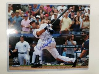 Derek Jeter York Yankees 3000 Hit Autographed Signed 8x10 Photo Steiner