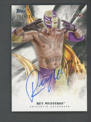 2019 Topps Wwe Wrestling Undisputed Rey Mysterio Signed Auto Autograph 191/199