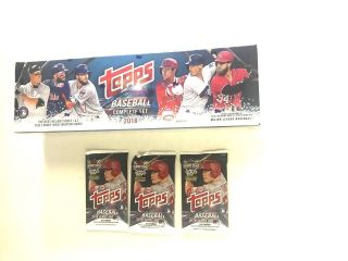 2018 Topps Baseball Complete Set Series 1&2 Trading Cards 700,  5 Rookie Variant