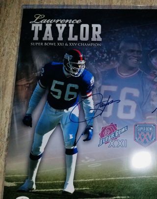 Lawrence Taylor & Michael Strahan Signed 16x20 Photo Autographed York Giants 3