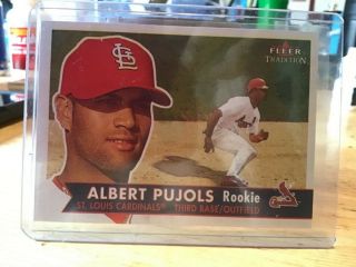 2001 Albert Pujols Fleer Tradition Rookie Card 451