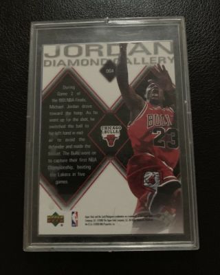 Michael Jordan Diamond Gallery JDG Black Diamond Trading Card 2000 Upper Deck 2