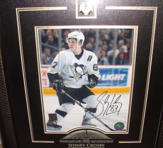 SIDNEY CROSBY - SIGNED Frameworth 8x10 Photo Framed w/Coa Pittsburgh Penguins 2