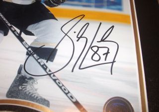 SIDNEY CROSBY - SIGNED Frameworth 8x10 Photo Framed w/Coa Pittsburgh Penguins 3