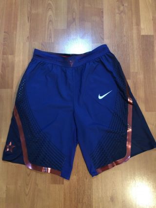 Nike Usa Authentic Team Issue 2016 Rio Olympic Mens Basketball Shorts Sz 38 Game