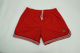 Nike Team Red Georgia Bulldogs Basketball Athletic Shorts Mens Size Large