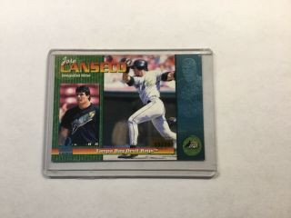 1999 Pacific Omega Jose Canseco Parallel 229 Serial 35/75 Blue Foil Rare Tampa