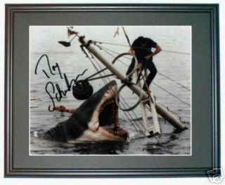 Jaws Roy Scheider Signed Framed Shark Photo