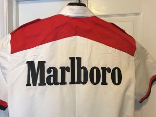 Vintage Marlboro Racing Penske Hugo Boss Race Pit Crew Shirt.  L 2