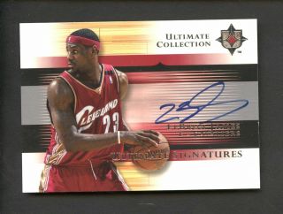 2005 - 06 Ud Ultimate Signatures Lebron James Cleveland Cavaliers Auto