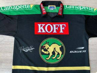 ILVES Tampere Suomi Finland Ice Hockey Jersey Size L 41 Helminen 4