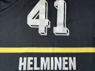 ILVES Tampere Suomi Finland Ice Hockey Jersey Size L 41 Helminen 7