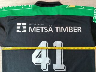 ILVES Tampere Suomi Finland Ice Hockey Jersey Size L 41 Helminen 8