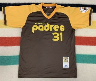 Retro 1977 Dave Winfield San Diego Padres All Star Mitchell Ness Baseball Jersey