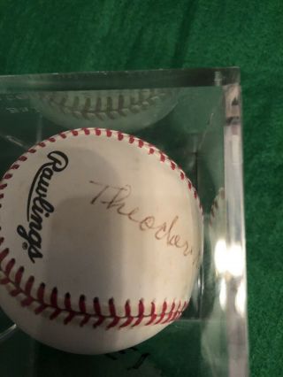 Theodore Roosevelt Radcliffe Autographed Ball