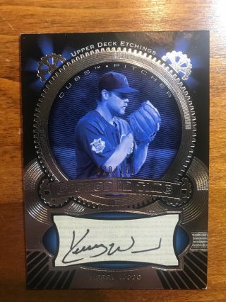 Kerry Wood 2004 Upper Deck Etched In The Game Auto /150 Cubs