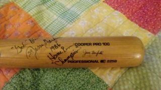 Jesse Barfield Signed Autograph Cooper Game Bat Blue Jays,  Yankees