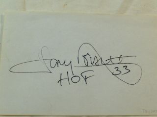 Tony Dorsett Autograph Signed On Paper Hall Of Fame Dallas Cowboys