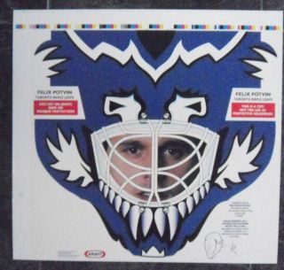 1994 - 95 Kraft Canada Nhl Goalie Mask Uncut Proof,  Maple Leafs 