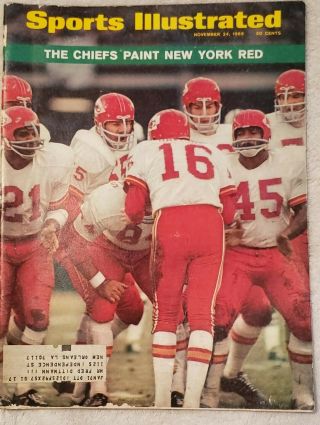 Kansas City Chiefs 1969 Sports Illustrated With Label