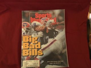 Shane Conlan Signed 1991 Sports Illustrated/ Buffalo Bills