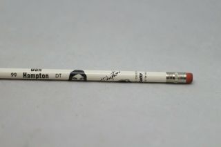 Dan Hampton Chicago Bears 99 Nfl Rare Nappco Pencil 1987 3rd Series 3/12 Bn