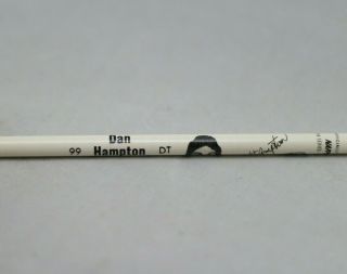 Dan Hampton Chicago Bears 99 NFL Rare Nappco Pencil 1987 3rd series 3/12 BN 3