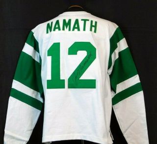 Joe Namath Auto Autographed Signed York Jets Jersey - Jsa