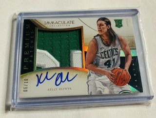 R16,  254 - Kelly Olynyk - 2013/14 Immaculate - Jumbo Rookie Auto Patch - 6/10 -
