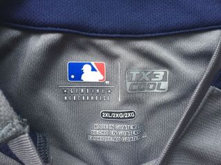Tampa Bay Rays Baseball Warm Up Shirt Mens 2XL Gray TX3 Cool 3