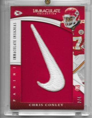 2015 Immaculate Nike Patch /4 Chris Conley
