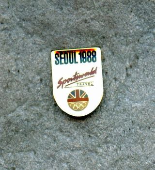 Noc Great Britain 1988 Seoul Olympic Games Pin Sportsworld Travel